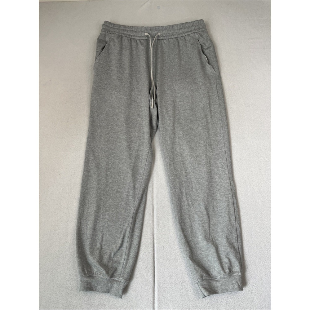 Lululemon Soft Jersey Classic-Fit Mid-Rise 7/8 Jogger Pants Heather Gray Women 8